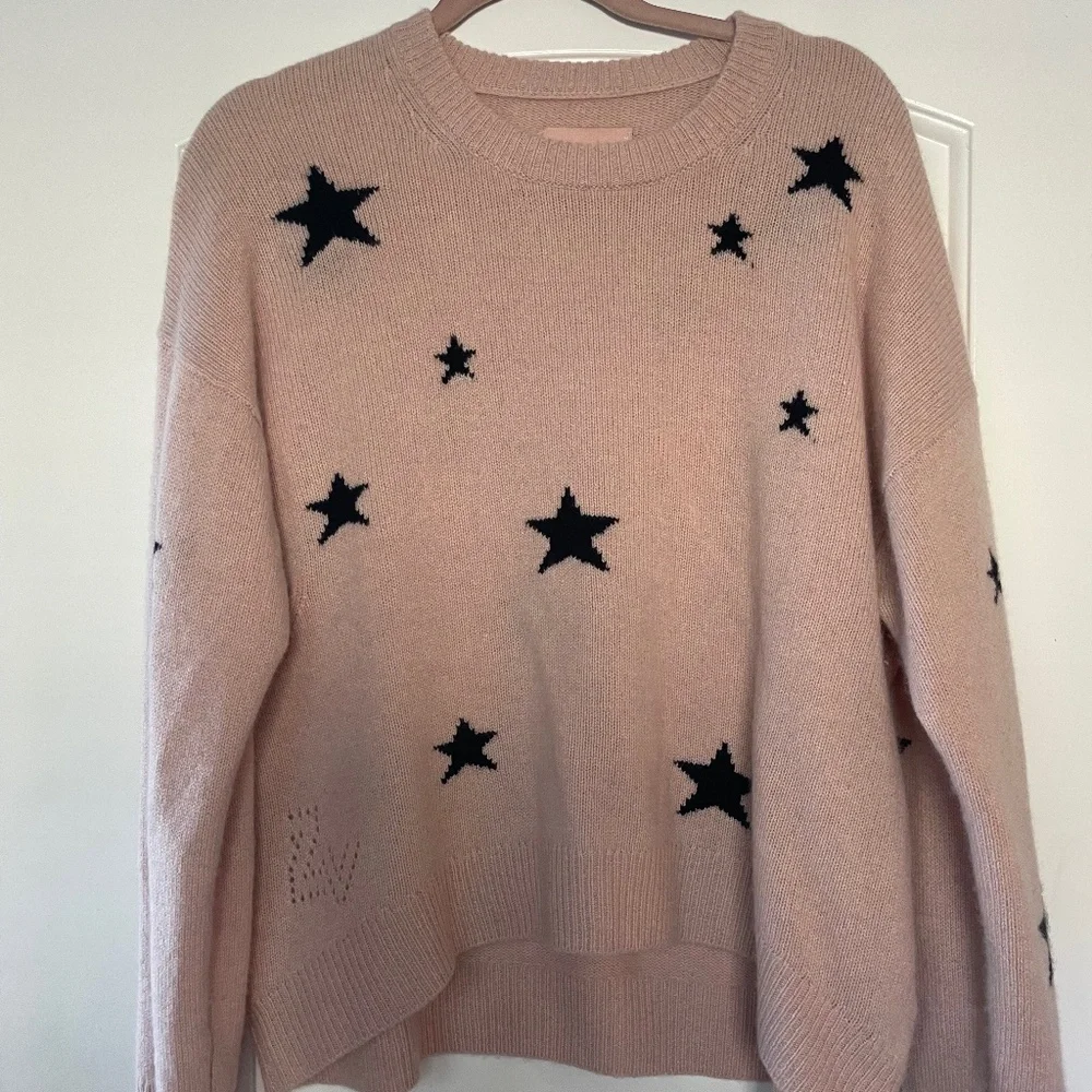 ZADIG & VOLTAIRE MARKUS STARS CASHMERE SWEATER SIZE S! - Picture 4 of 8
